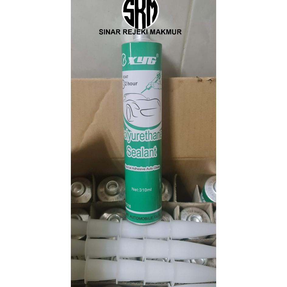 Lem Sealant Xyg Hitam Pu Polyurethane 310 Ml Khusus Untuk Pemasangan Kaca