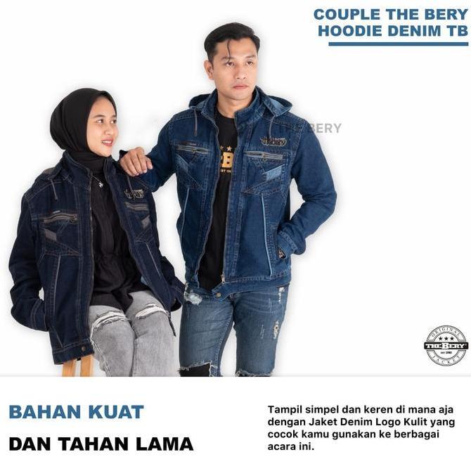 The Bery Benaza Jaket Hoodie Jeans Couple Slimfit Premium Pasangan