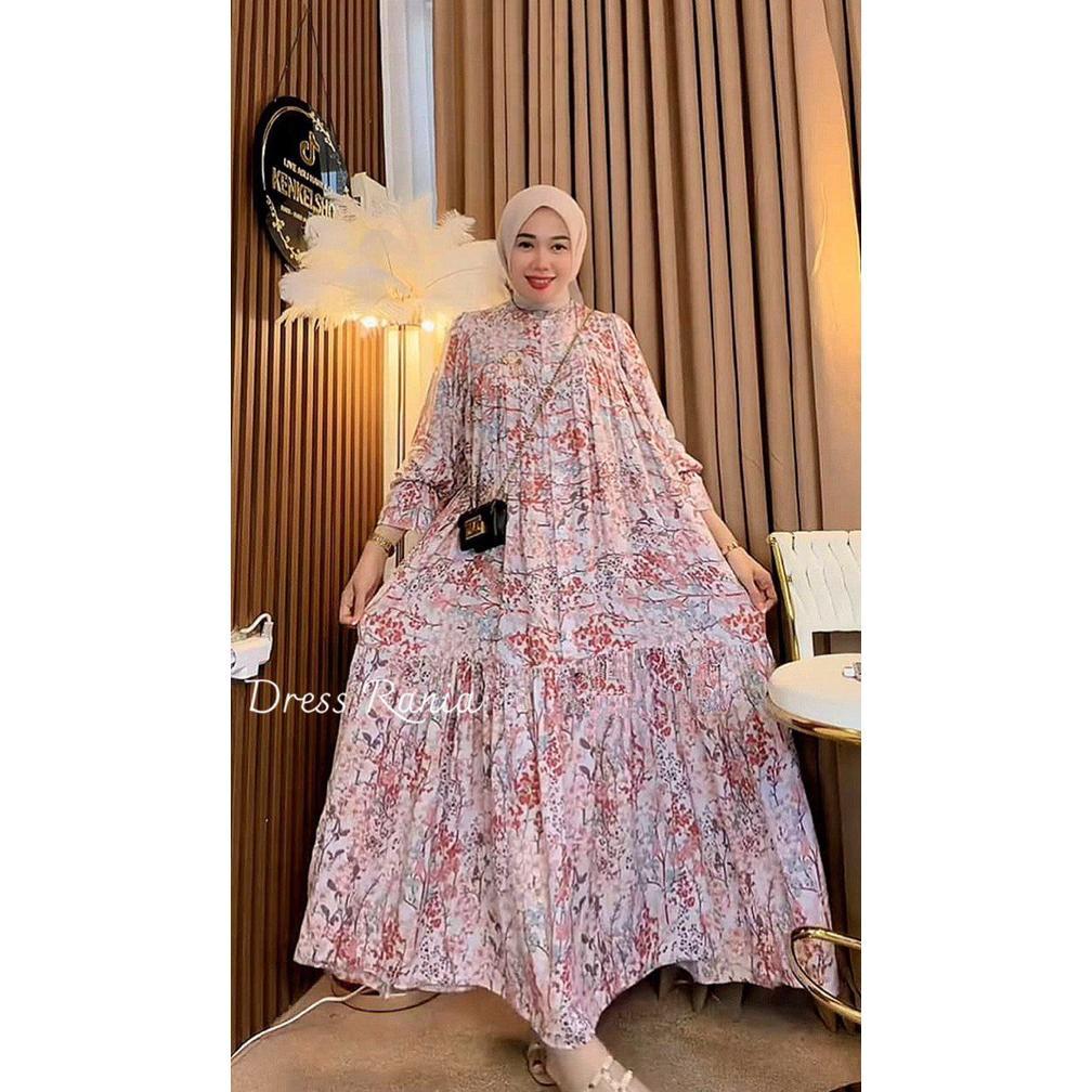 TERBARU TOKOCAKADUT | GAMIS RAYON JUMBO RANIA MAXY DRESS