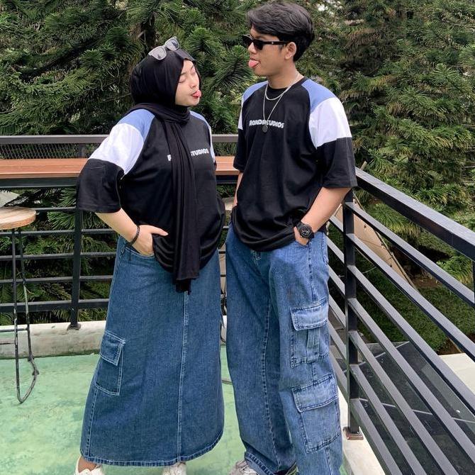 Couple Egadachan (Satuan) Kombinasi Randpstudios Katun Combed 30s | Kaos Kombinasi Baju Pasangan