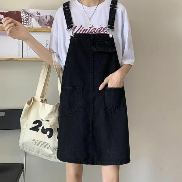 Overall Rok Pendek/Jumpsuit Rok span