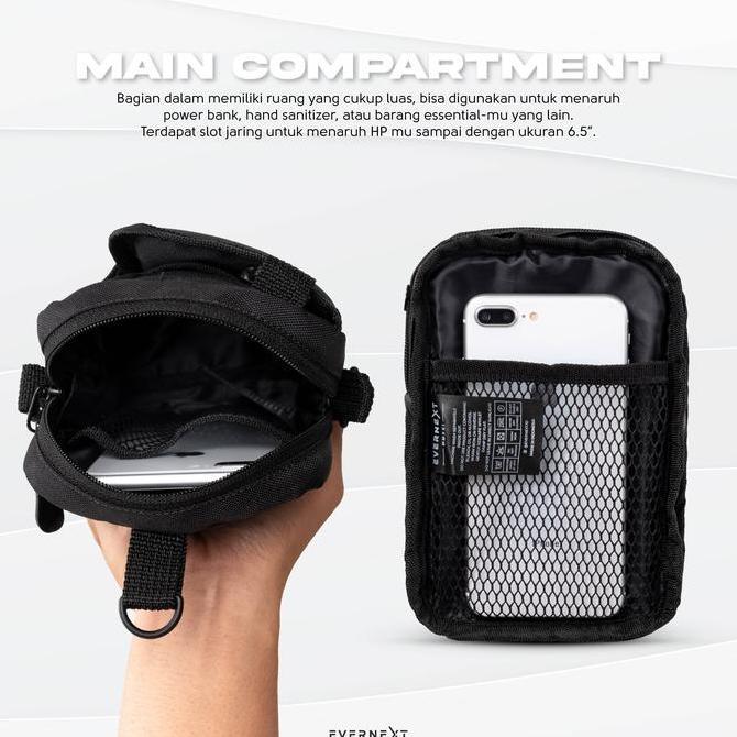 Younew- Evernext - Tas Selempang Mini Pria Sling Bag Khenzo Sling Pouch Pria Tas Distro