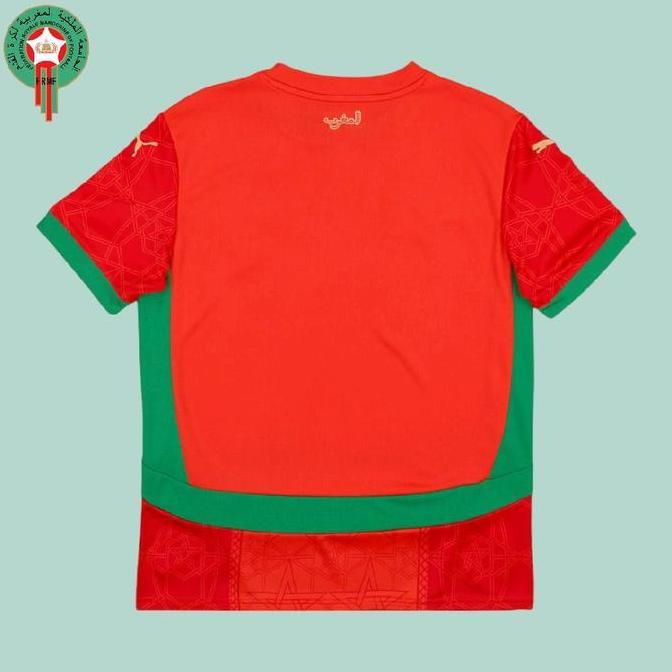 BEBAS ONGKIR - Jersey Original Morocco Maroko Home Stadium Red 25/26