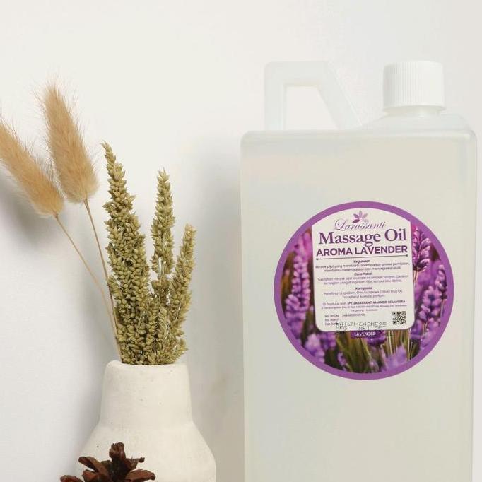 Haut- Minyak Pijat Ori Putih 1 Liter/Massage Oil Spa /Minyak Pijat Aroma Vanilla Jasmine Original- M
