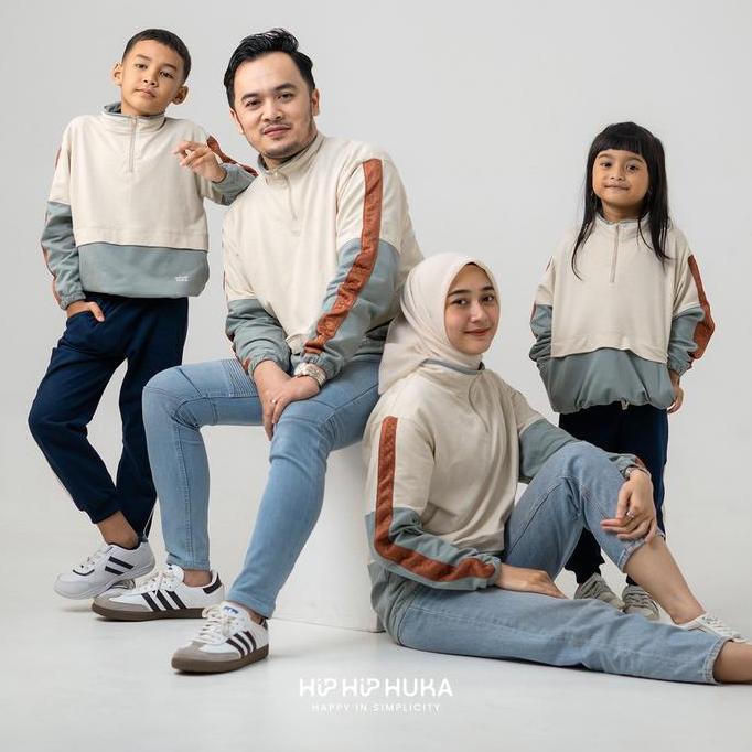 HipHipHuka - Jaket Sweater Couple Keluarga Family Gaharu Series