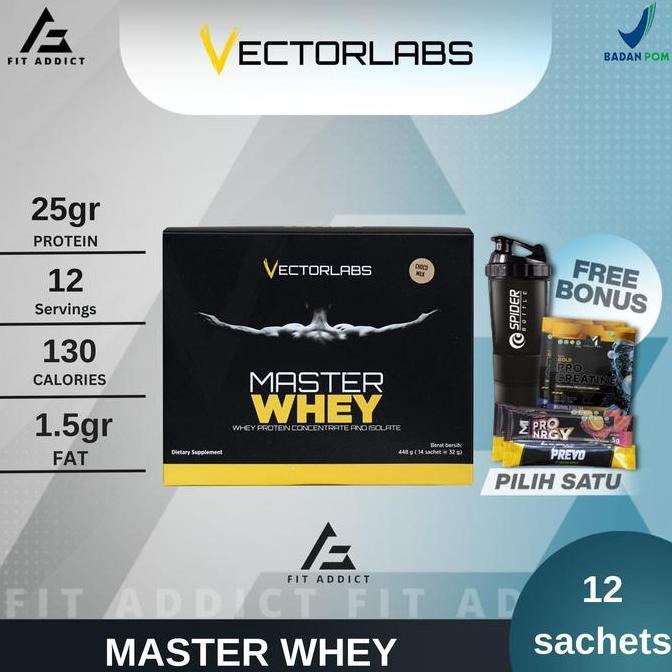 Erganzen- Vectorlabs Master Whey 1 Lbs Lb 12 Sachet 1Lb Vector Labs Whey Protein
