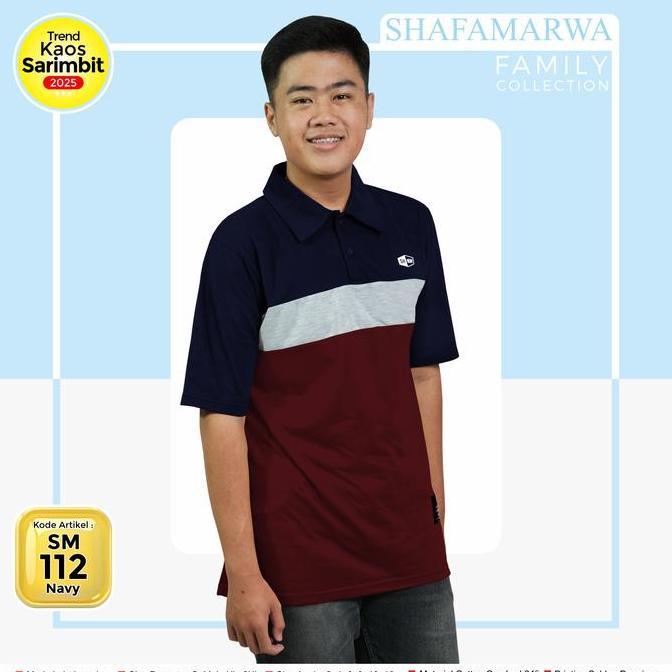 Kaos Couple Keluarga Shafamarwa Baju Atasan Tunik Sarimbit Family Ayah Ibu Wanita dan Anak Cowok Cew