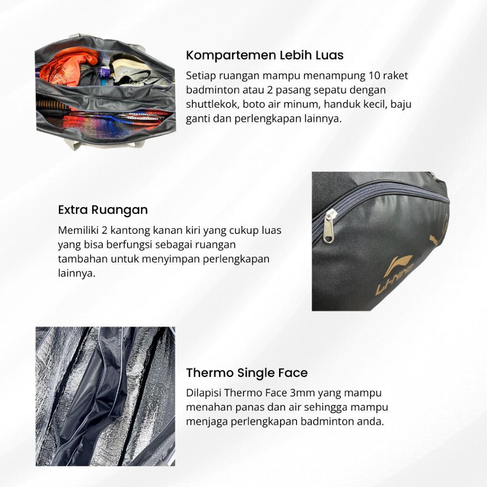 Hot Sale Tas Badminton Selempang Original - Thermo 2 Ruangan | Waterproof Besar
