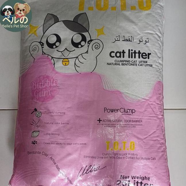 Toto Pasir Kucing Wangi 25L Pasir Kucing Wangi Toto Pasir Gumpal