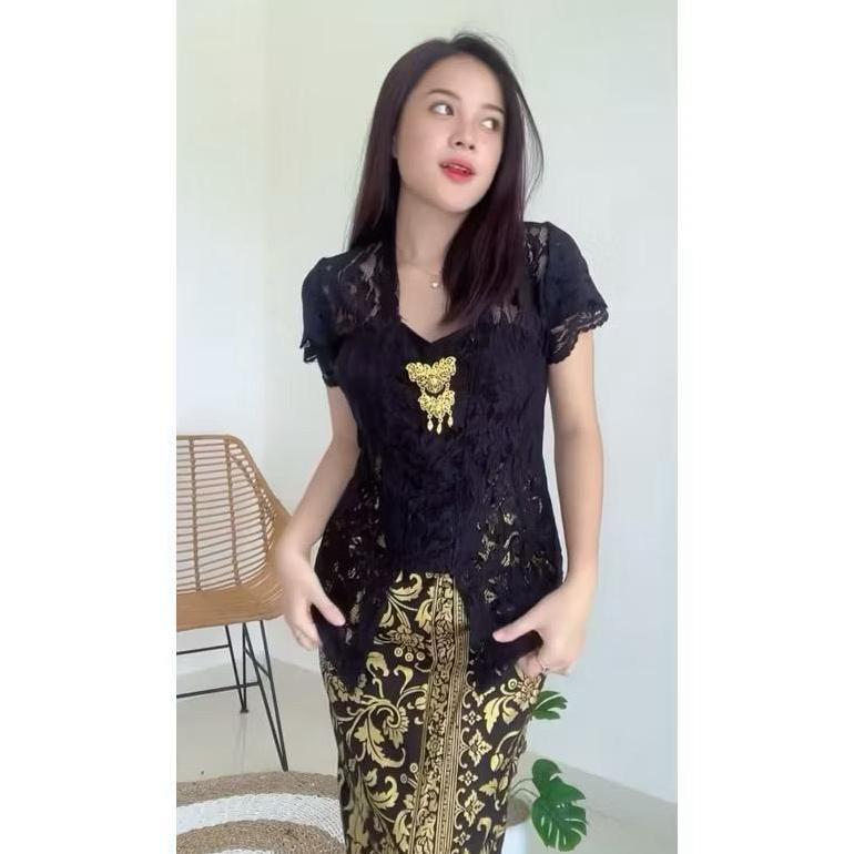 BEST SALE Atasan Kebaya Modern Jadi Baju Kebaya Bali Sofia Bed Lengan Pendek Lilit Tumpuk Baju Adat 