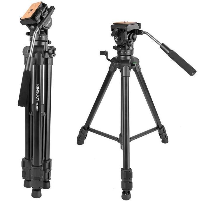 Wetungguljawa - Tripod VIDEO KINGJOY VT-1500 Fluidhead Profesional video kamera