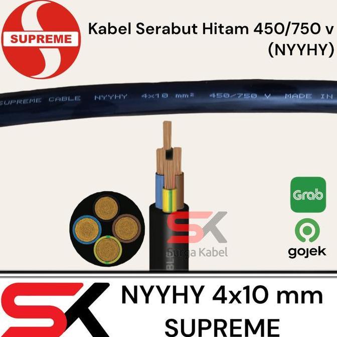 Fastx- Nyyhy 4X10 Mm Supreme | Nyyhy 4 X 10 | Kabel Serabut 4 X 10 Mm Supreme