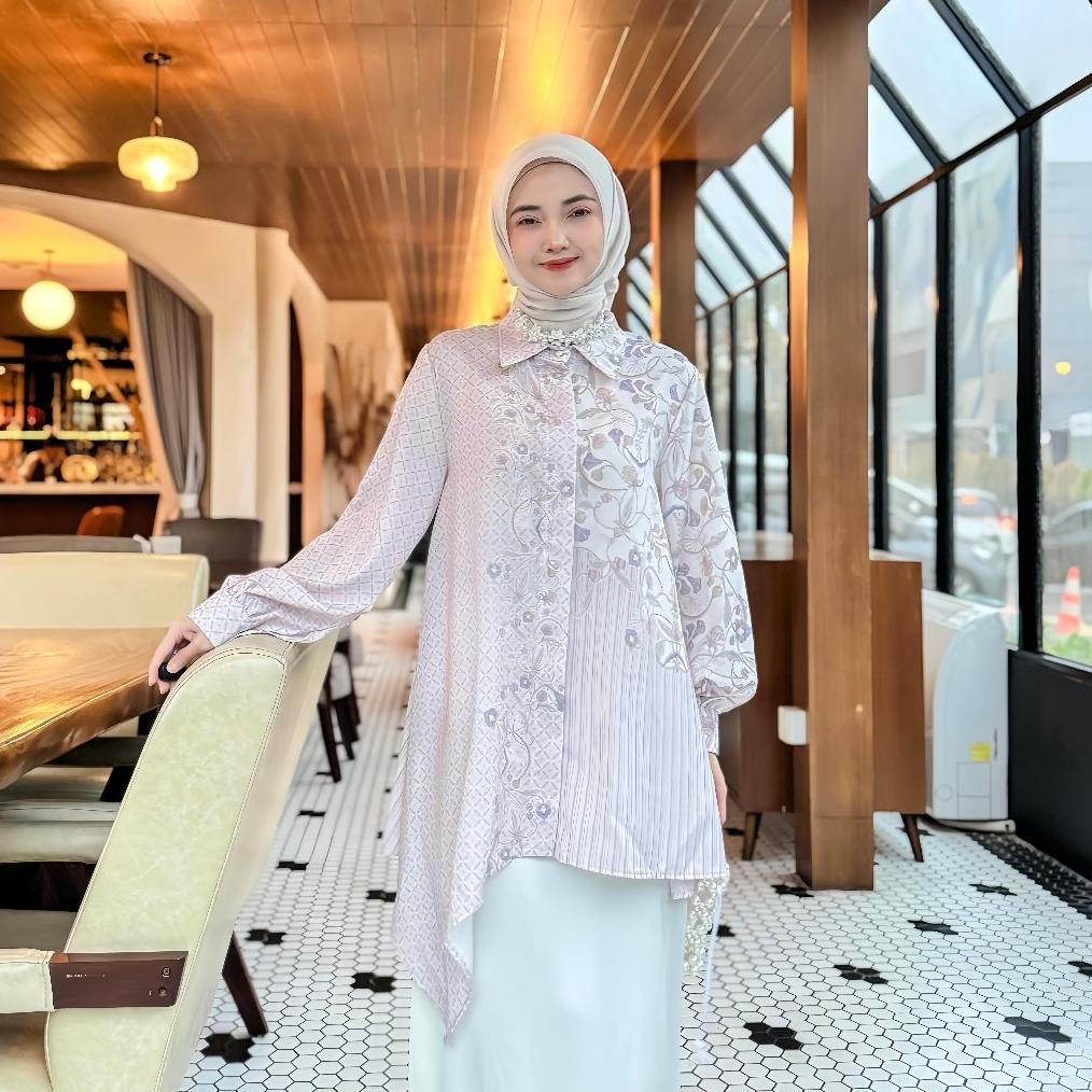 TERBARU FANMU Atasan Tunic Kondangan Wanita Muslim