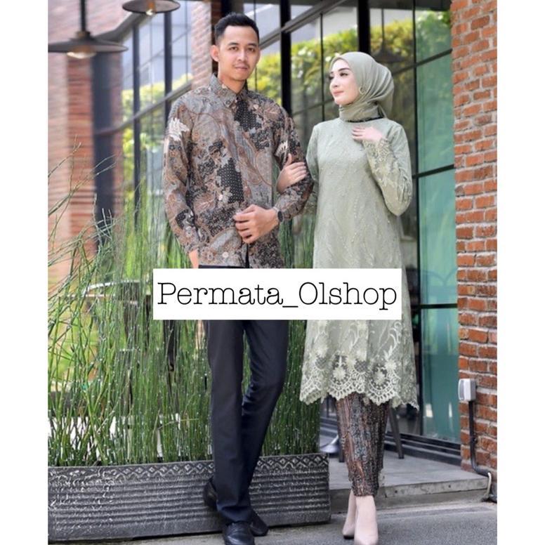 NEW PRODUCT Couple Kebaya Tunik Tulle Modern / Kebaya Couple / Kebaya Modern / Baju Kebaya Modern / 