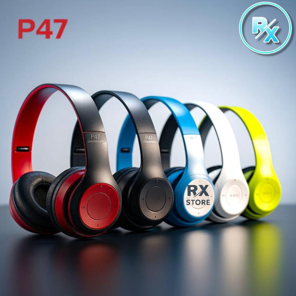 big promo headphone bando bluetooth p47 wireless headset handsfree musik bass stereo