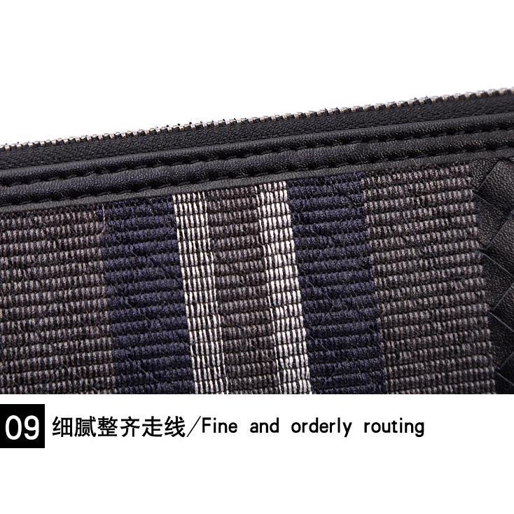 BIG SALE Tas Clutch Kulit Premium Anyaman Unik  - Dompet Pria & Wanita Import Original untuk Pesta &