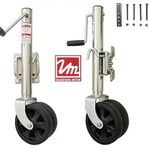 DOUBLE WHEEL 8" JACK TRAILER ANHANG ORIGINAL DAN TERPERCAYA