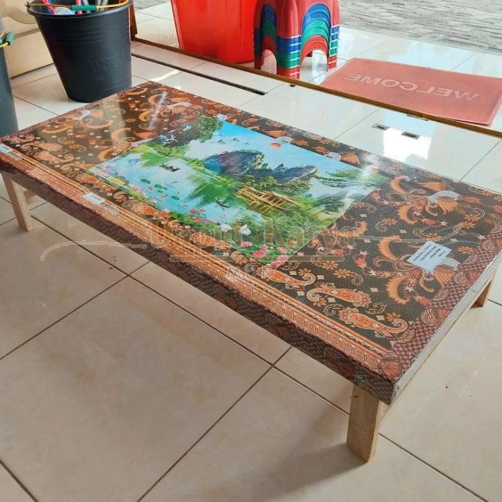 Meja Lipat Kayu Belajar Setrika Serbaguna Jumbo Panjang - Dapur Karya Mdn