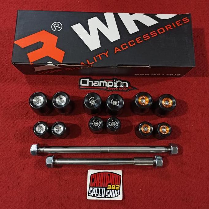 Axel Axle Slider Jalu As Roda Depan Belakang WR3 Ninja 150 RR 150RR