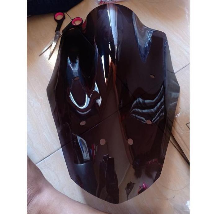 Visor Windshield Variasi NMAX Old Lama 2015 - 2019 Tinggi 46cm - HITAM