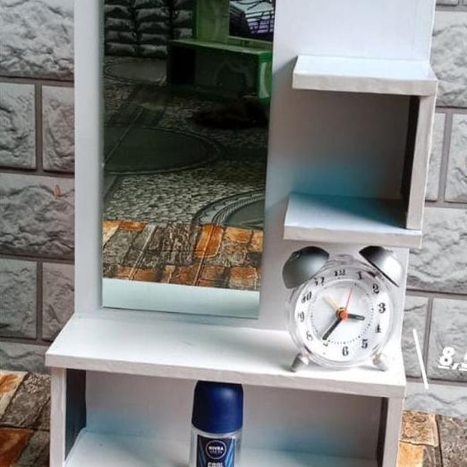 Rak Kosmetik Gantung // Rak Rias Gantung // Rak Rias Kosmetik Kokoh // Meja Rias Gantung // Cermin R