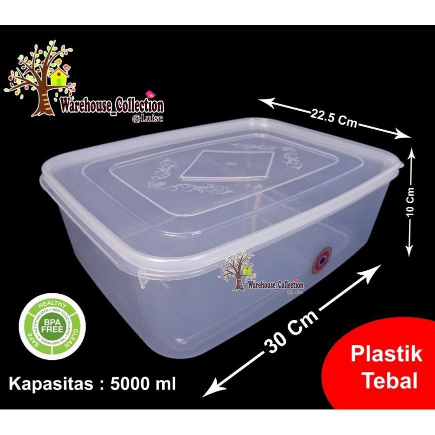 SEALWARE 3500ML, 5000 ML DAN 7200ML PLASTIK TRANSPARAN / KOTAK KUE DONAT PLASTIK ORIPLAST / THINWALL