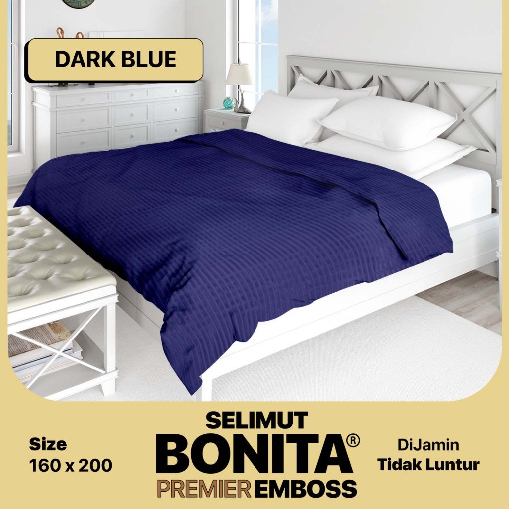 Bonita Luxury - Selimut Bulu Premier Polos (160 X 200) Original [Termurah Terlaris]