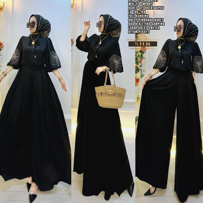 NEW SET KULOT WOLFIS IMPORT SET KULOT KEKINIAN ELEGAN BY SHR