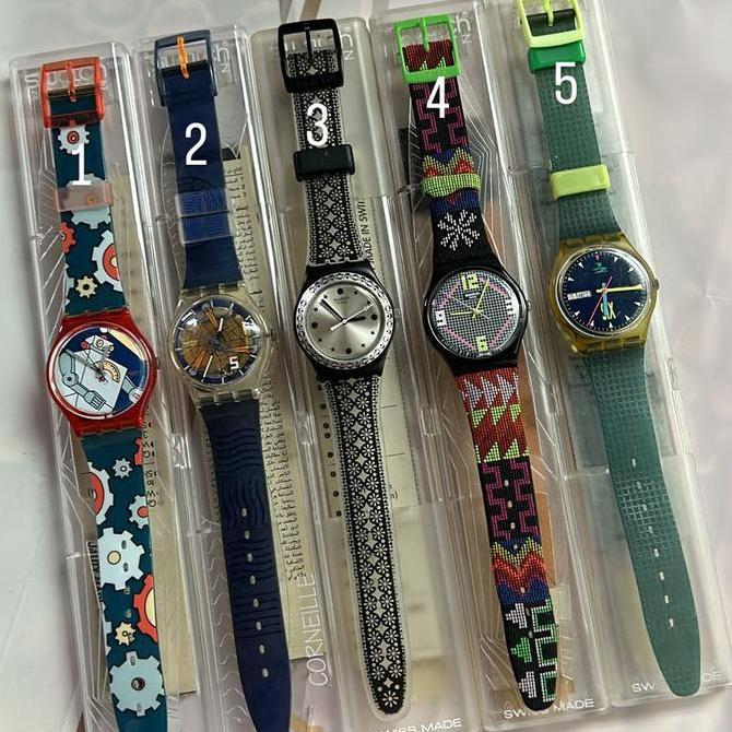 Jam tangan swatch standar gent bludru