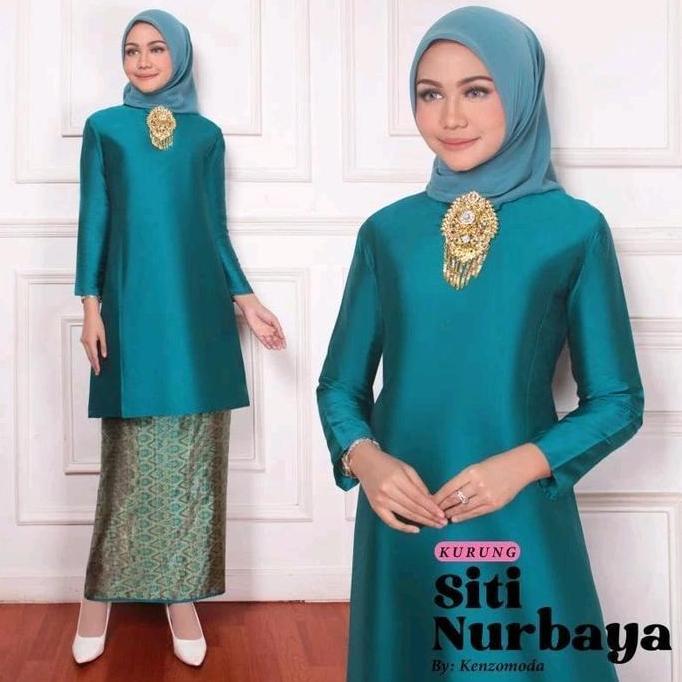 Stelan baju kurung Malaysia / Baju kurung siti nurbaya / Baju kurung taffeta / kebaya tunik Taffeta 