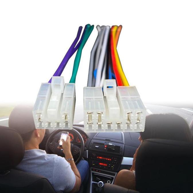 WISZCA Soket Audio Mobil Toyota Avanza/Xenia/Innova Head Unit Connector Male Female 150mm