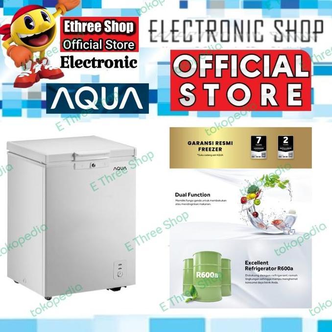 Aqua AQF100 - Chest Freezer 100 L - AQF100 W - Promo