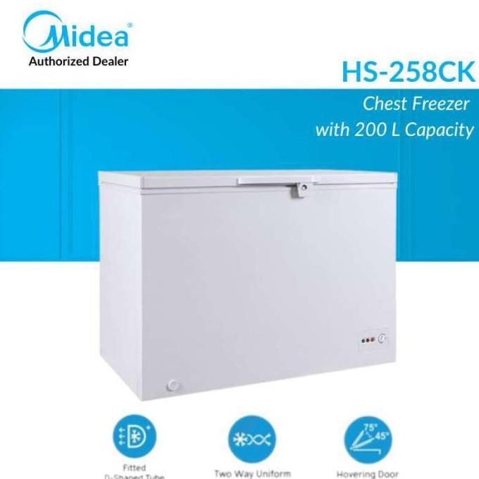 MIDEA CHEST FREEZER HS258CK FREEZER BOX 200L  HS-258CK
