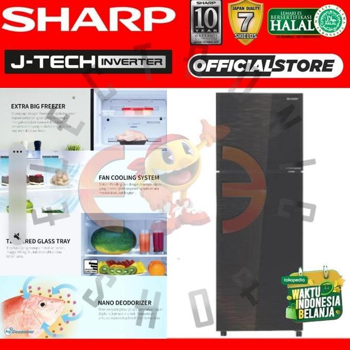 Sharp Sj 246 Xi Mk Kulkas 2 Pintu Inverter J Tech - Sj246Xi
