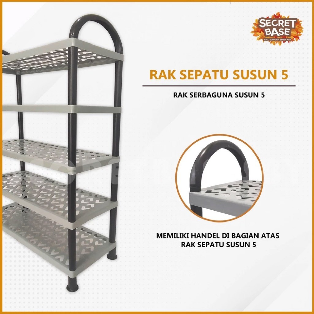 Rak Sepatu Susun - Rak Besar / Tempat Sandal / Rak Sepatu Kokoh Plastik