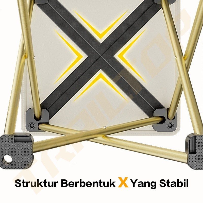 Trailtop Kursi Lipat Portable Beban 120Kg Kursi Lipat Outdoor Kecil Untuk Camping/Hiking/Mancing