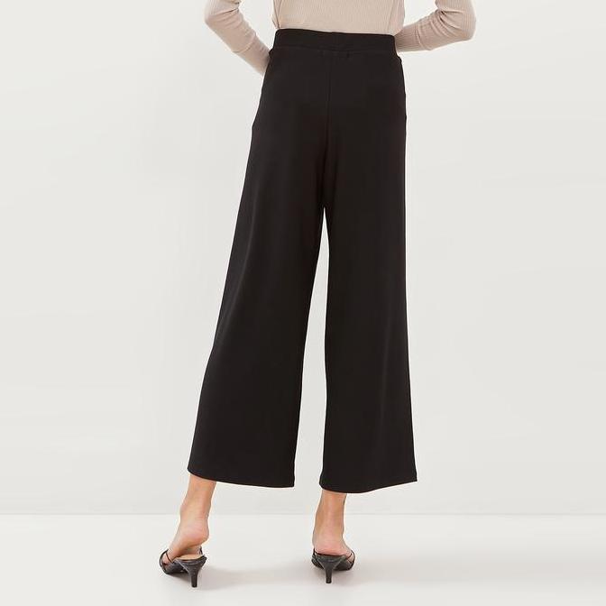 SIMPLICITY Textured Vertical Culottes With Ring Detail Karet Kulot