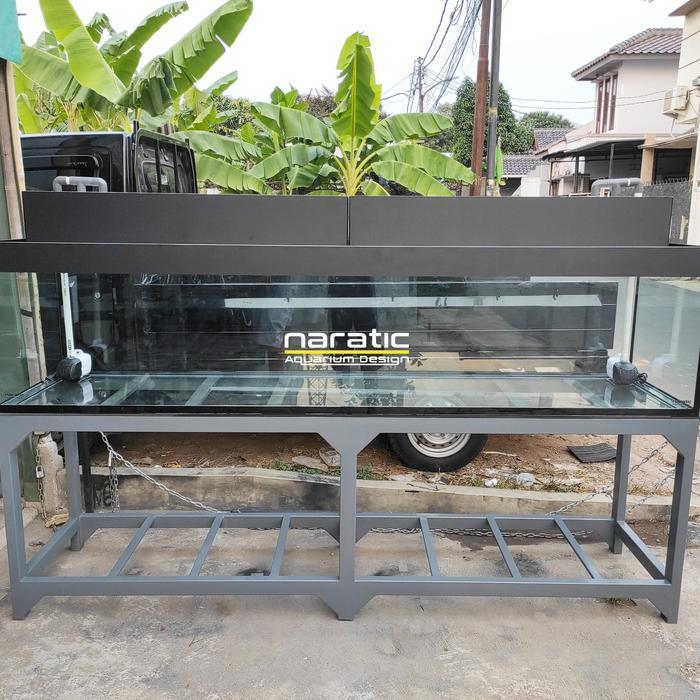 Aquarium 250x70x70 12mm & rak holo 4x6 fullset