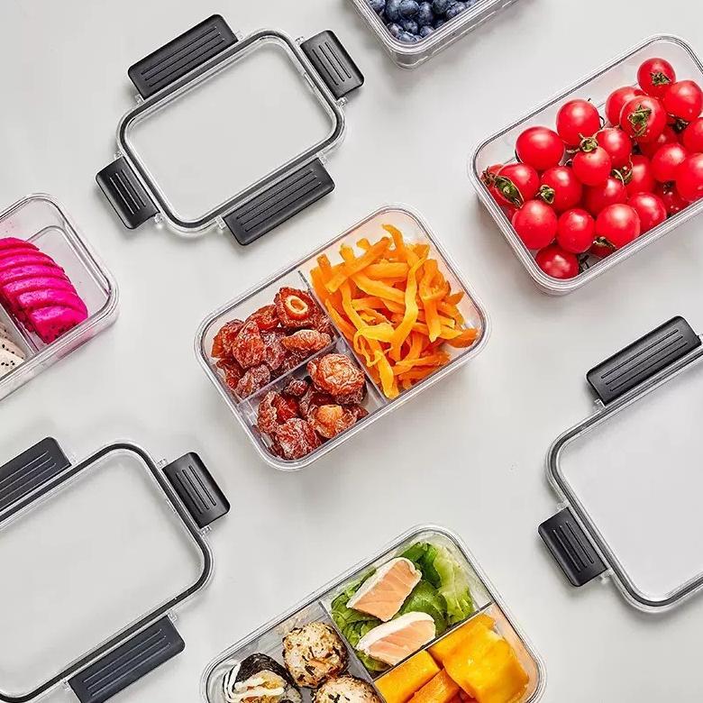 Promo Terbaru Kontainer Makanan Stackable Tempat Penyimpanan Makanan Serbaguna Kedap Udara Food Stor