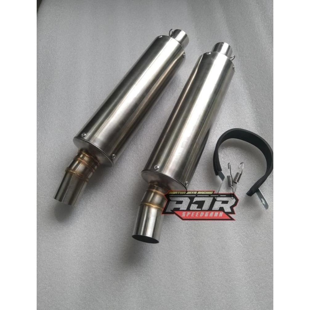 MEERAHSEMBADA SILINCER KNALPOT RACING INLET 38 ORIGINAL AJR SPEED INDONESIA MODEL KAWAHARA BEBAS REQ