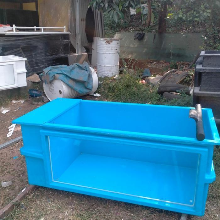Kolam Ikan  uk. 155x65x50+ kaca + filter samping/Kolam Ikan FIBERGLASS