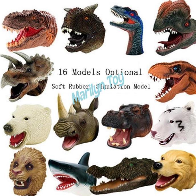 Mainan Sarung Tangan Dinosaurus Shark Hand Puppet Boneka Tangan Hiu