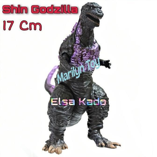 Mainan Monster Action Figure Shin Godzilla Ungu Purple Medium Size