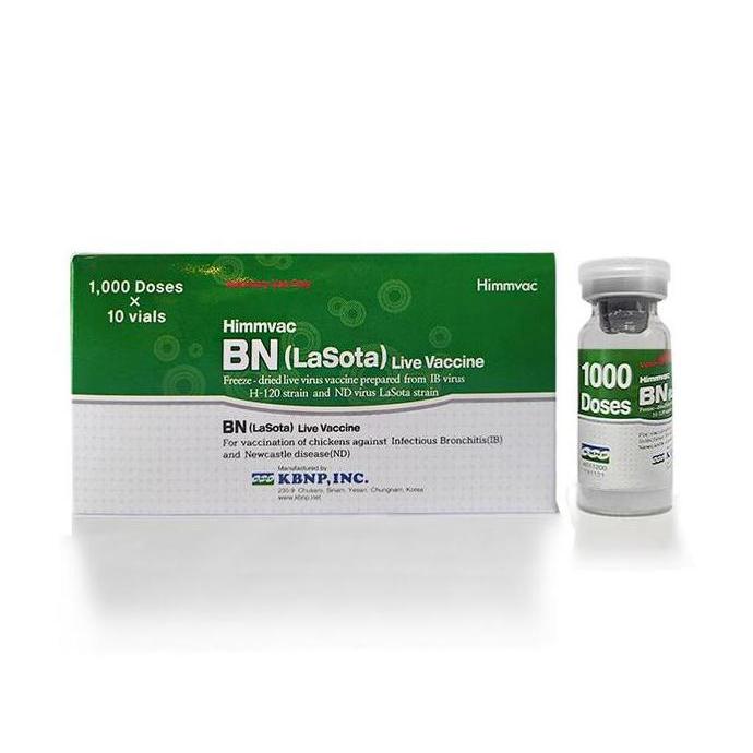 PONETTIA Vaksin ND IB BN Lasota live vaccine himmvac Dosis 1000 Ekor + pelarut 2 botol Untuk Mencega