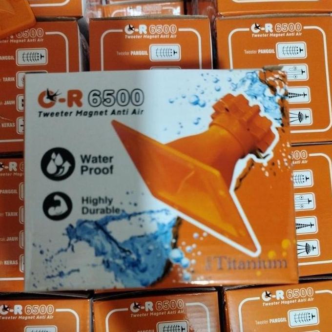 CRAINI Tweeter Orange OR 6500 anti air seri titanium / Speaker OR6500 Water Proof / SPEAKER WALET / 