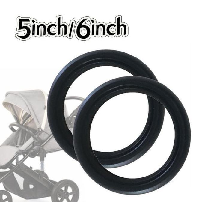PONETTIA Roda Karet Aksesoris Stroller Bayi Universal Ban Bit Depan Belakang Stroller / Ban Luar Str
