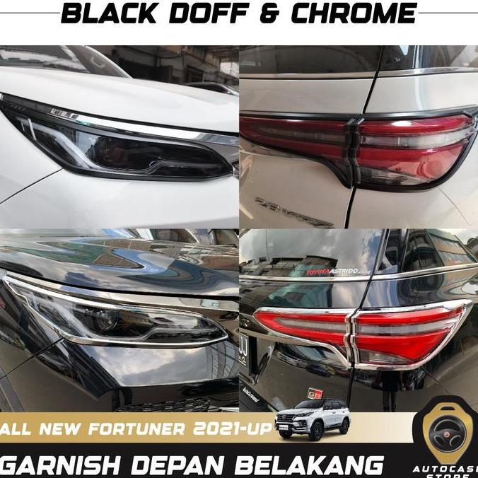 Garnish All New Fortuner 2021-2025 Up Komplit Depan & Belakang Pnp Aksesoris Mobil Harga Spesial