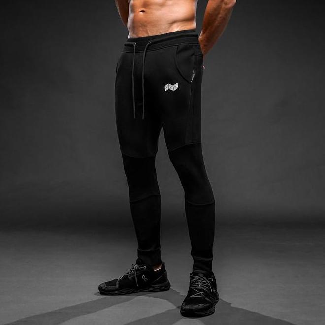 Neveres Leather Stripe Jogger