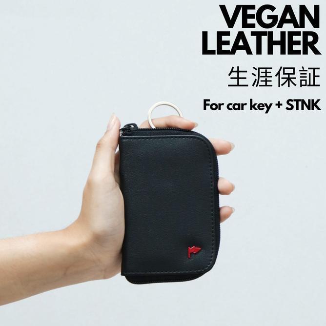 Tfg Toyoda Vegan Leather Key Chain Dompet Kartu Gantungan Kunci Motor Mobil Unisex