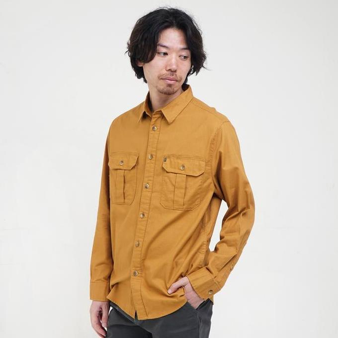 M.Gee Kemeja Pria Lengan Panjang Outdoor Mgee Camper C007 Yellow